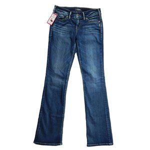 Silver Suki Slim Boot Cut Mid Rise Womens Denim Jeans Size 28 / 33